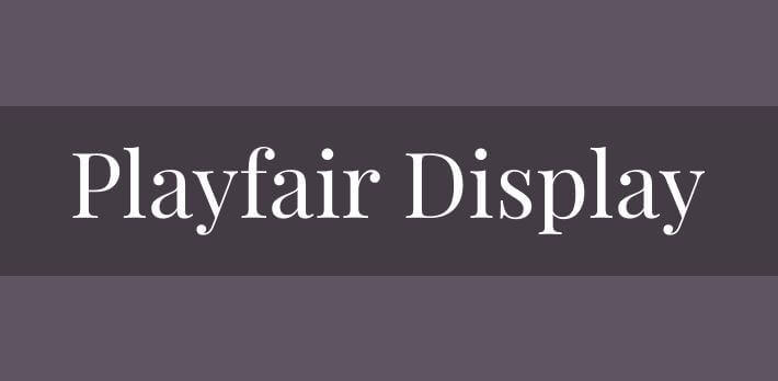 playfair display font - Playfair Display Font Free Download