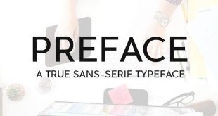 preface typeface 310x165 - Preface Sans-Serif Typeface Free Download