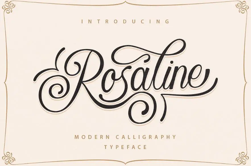 rosaline font - Rosaline Script Font Free Download