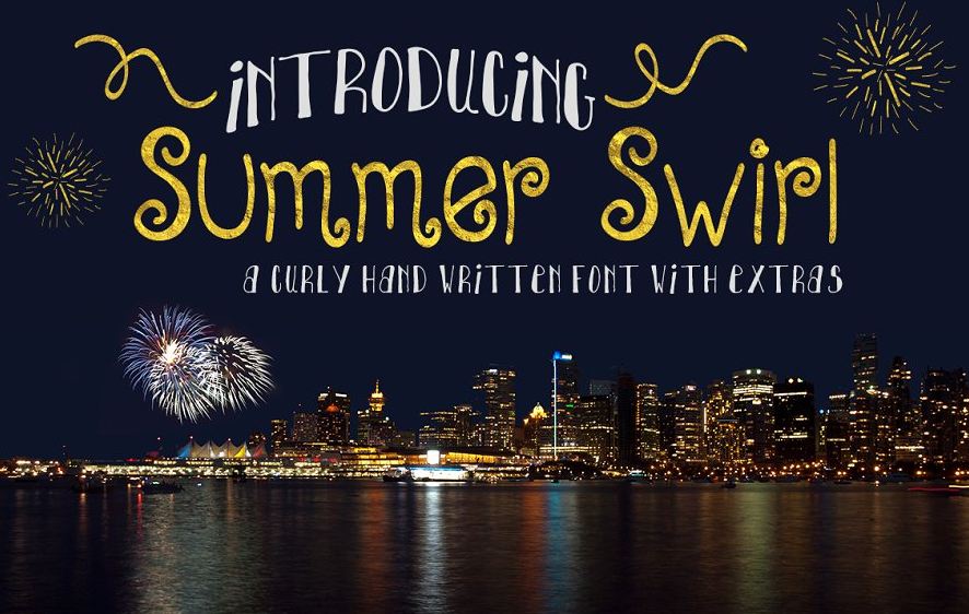 summer swirl font - Summer Swirl Font Free Download