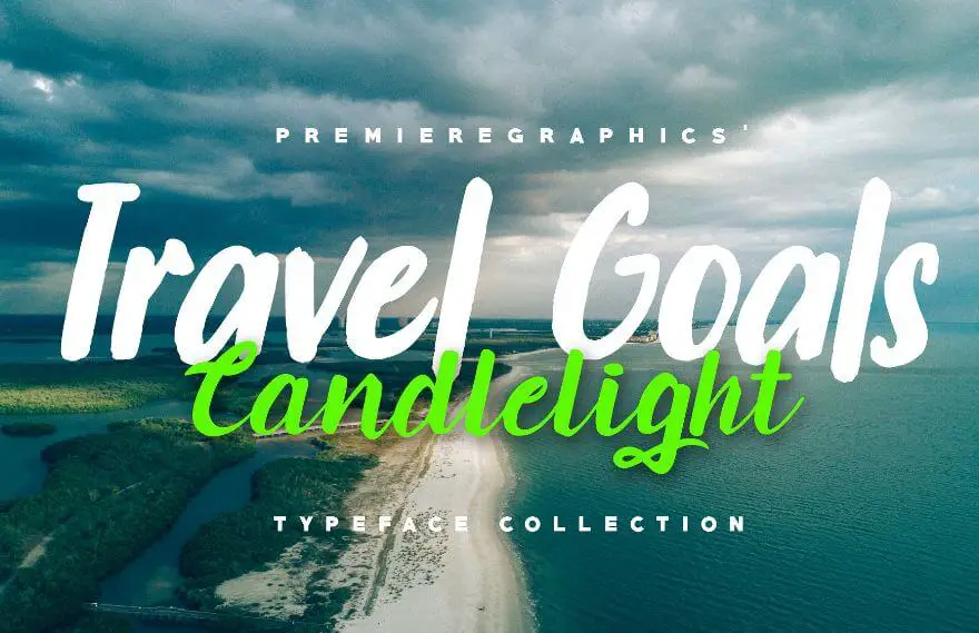 travel goals font - Travel Goals Script Font Free Download