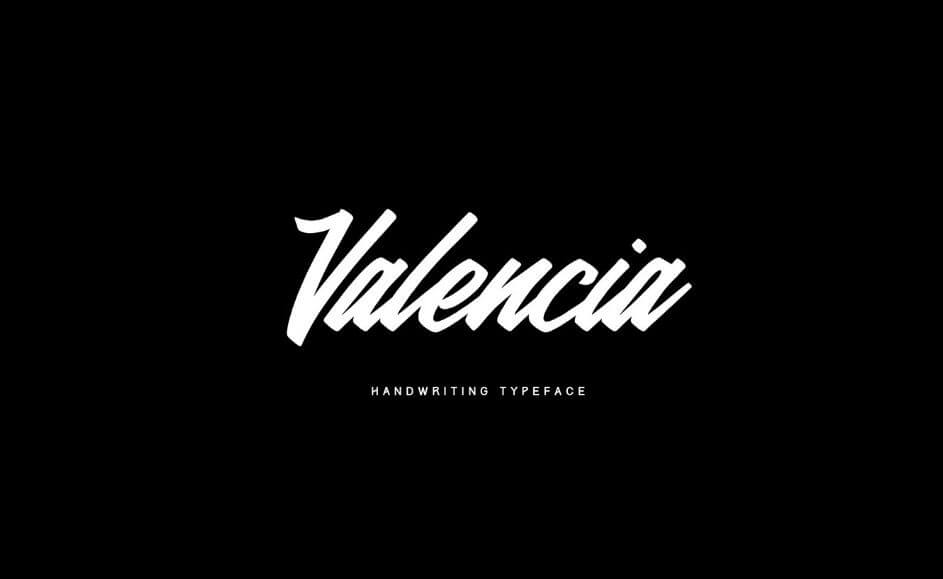 valencia font - Valencia Calligraphy Font Free Download