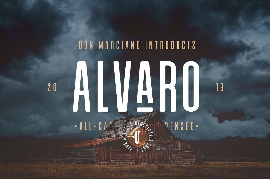 alvaro font - Alvaro Condensed Font Free Download