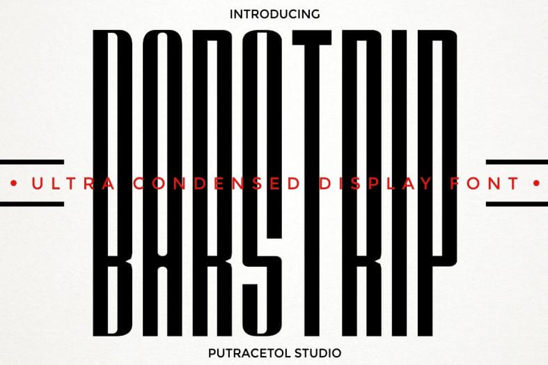 bar strip font - Barstrip Ultra Condensed Font Free Download