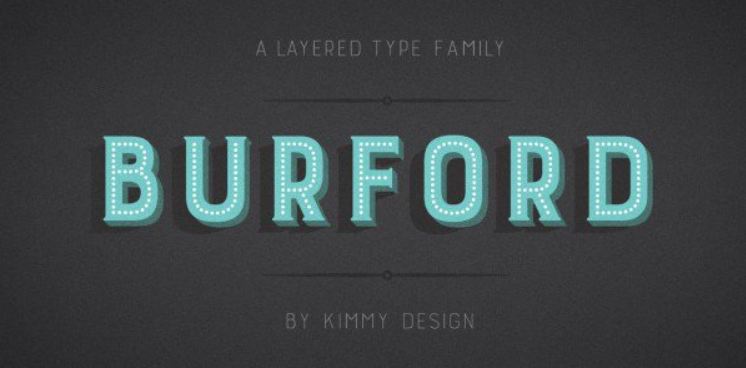 burford font - Burford Marquee Font Free Download