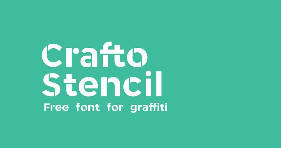 carfto stencil font - Crafto Stencil Typeface Free Download