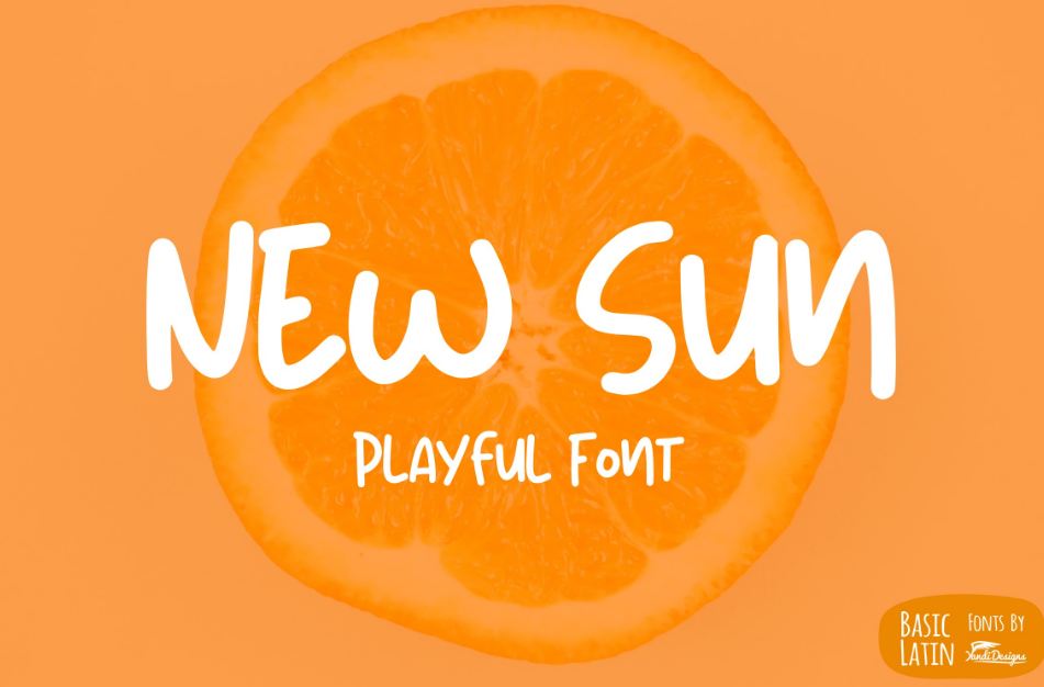 new sun fpnt - New Sun Playful Font Free Download
