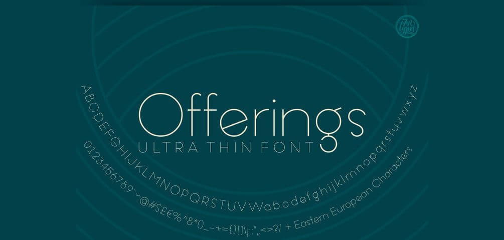 offering thin font - Offering Ultra Thin Font Free Download