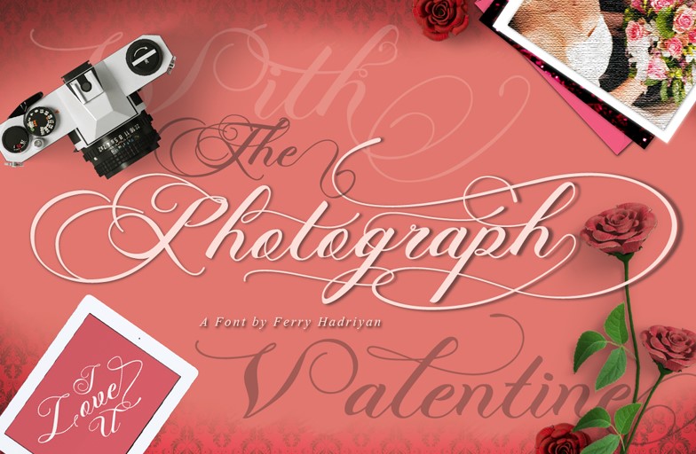 photgraphy script font - Photograph Script Wedding Font Free Download