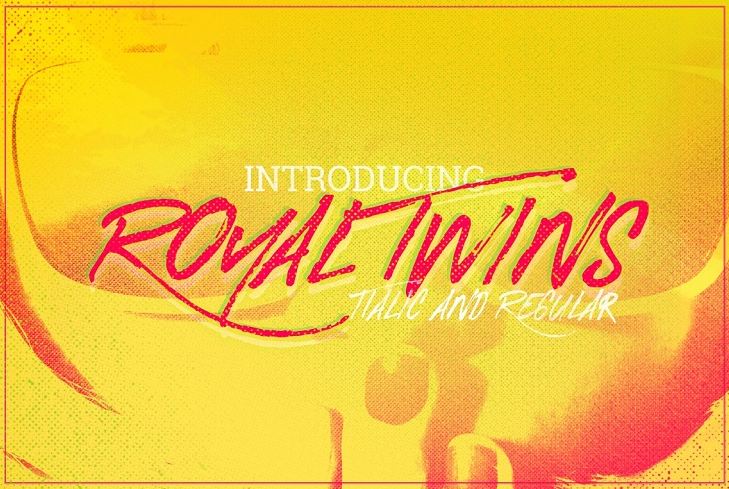 royal twins font - Royal Twins Brush Font Free Download