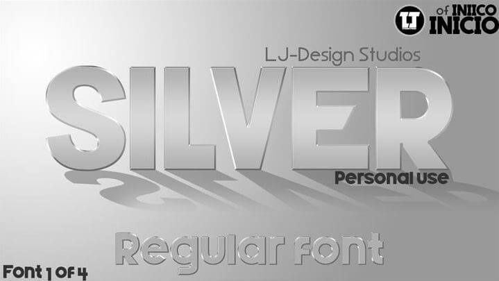 silver font - Silver Forte Font Free Download