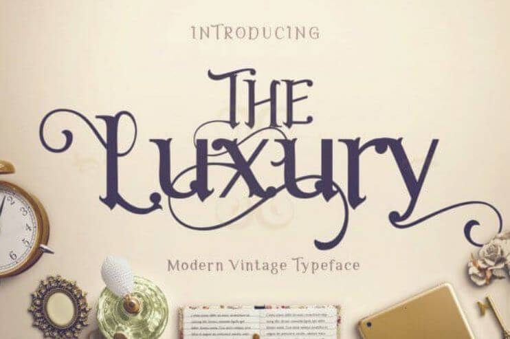 the luxury font - The Luxury Font Free Download