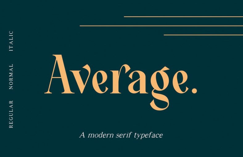 average font - Average Font Free Download