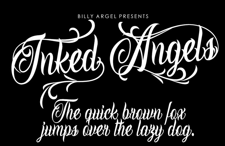 inked angel font - Inked Angels Font Free Download