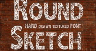 round font 310x165 - Round Sketch Font Free Download