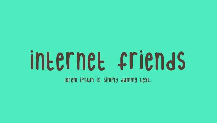 internet font - Internet Friends Font Free Download