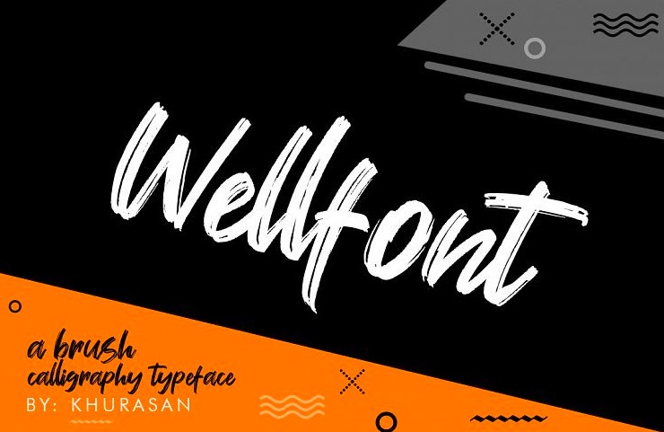 wellfont - Wellfont Brush Font Free Download