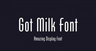 Got milk Font