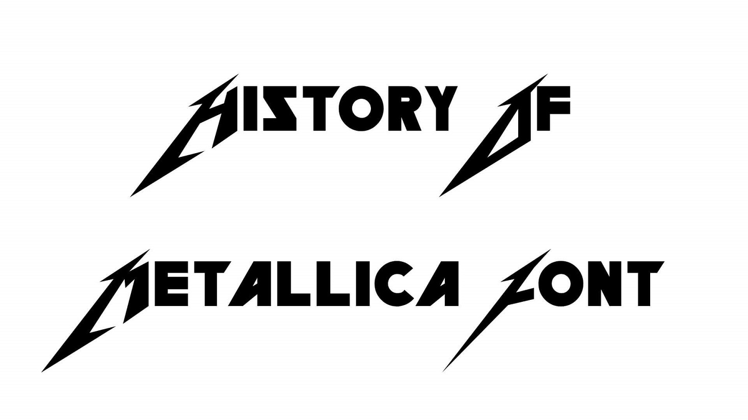 History of Metallica Font