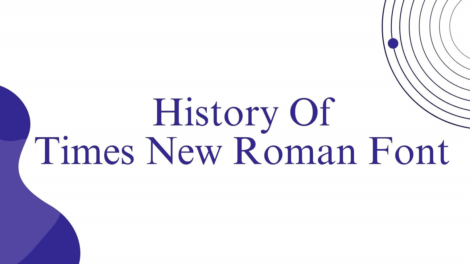 History of Times New Roman Font