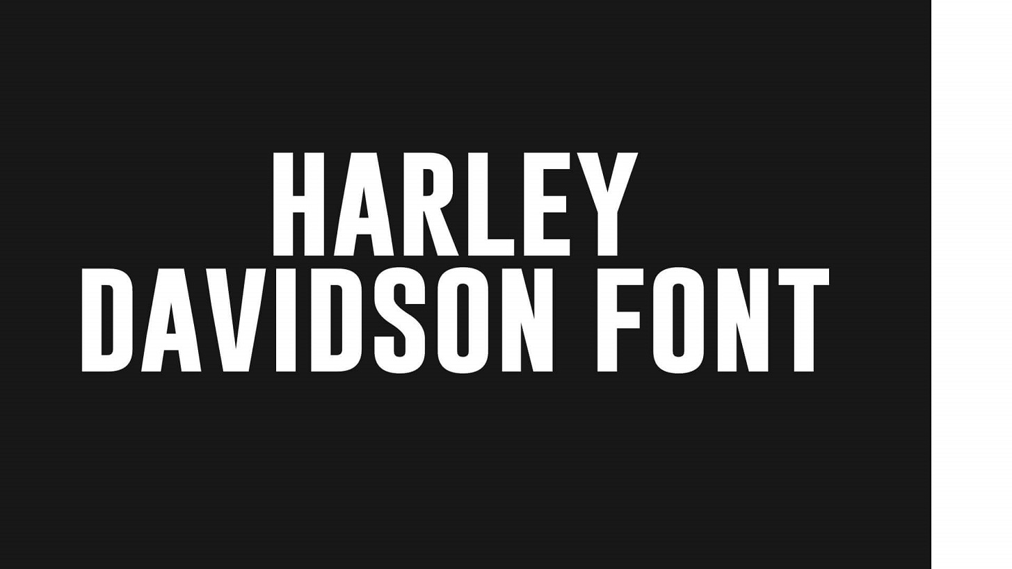 harley davidson font free download
