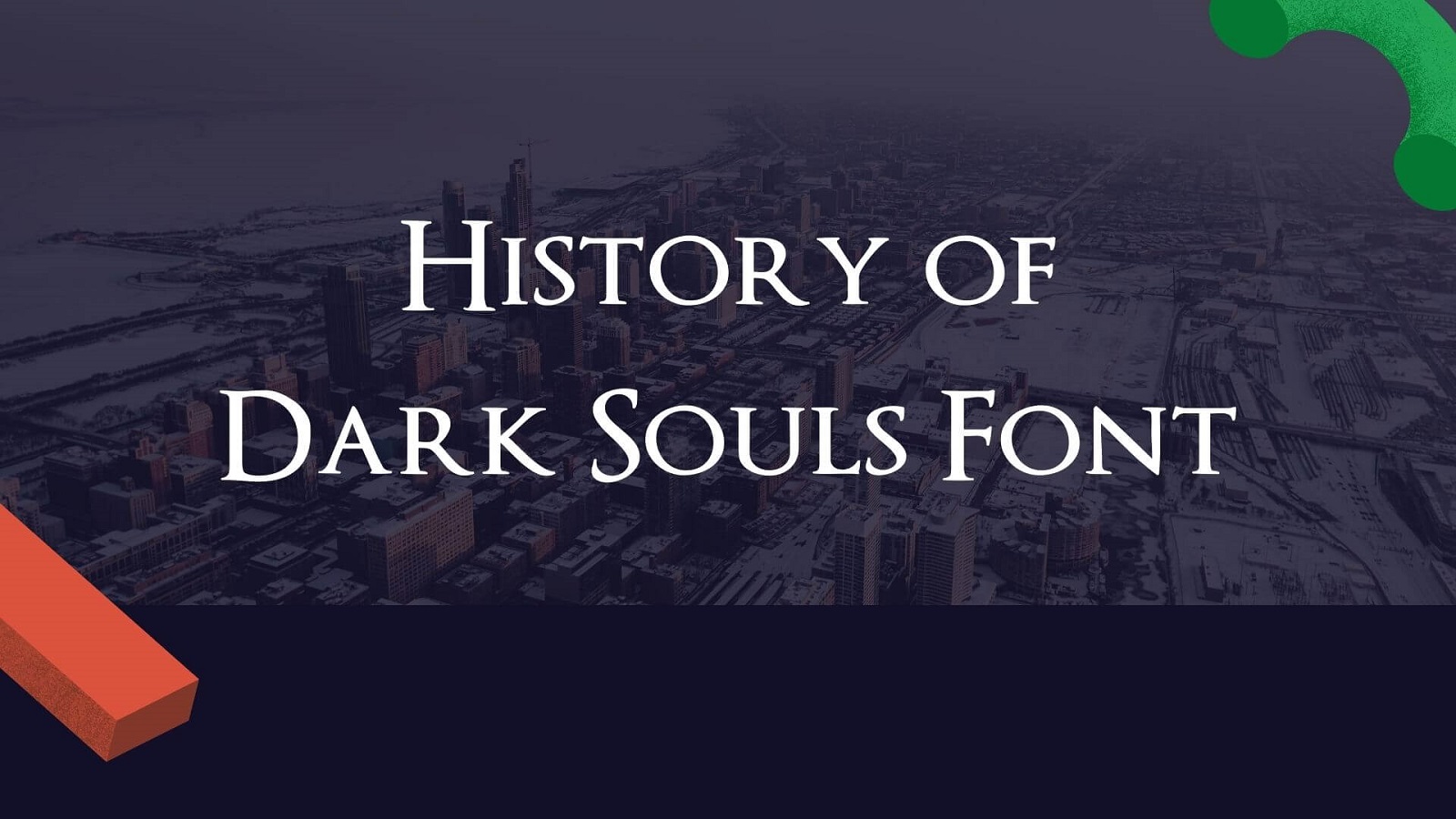 History of Dark Souls Font
