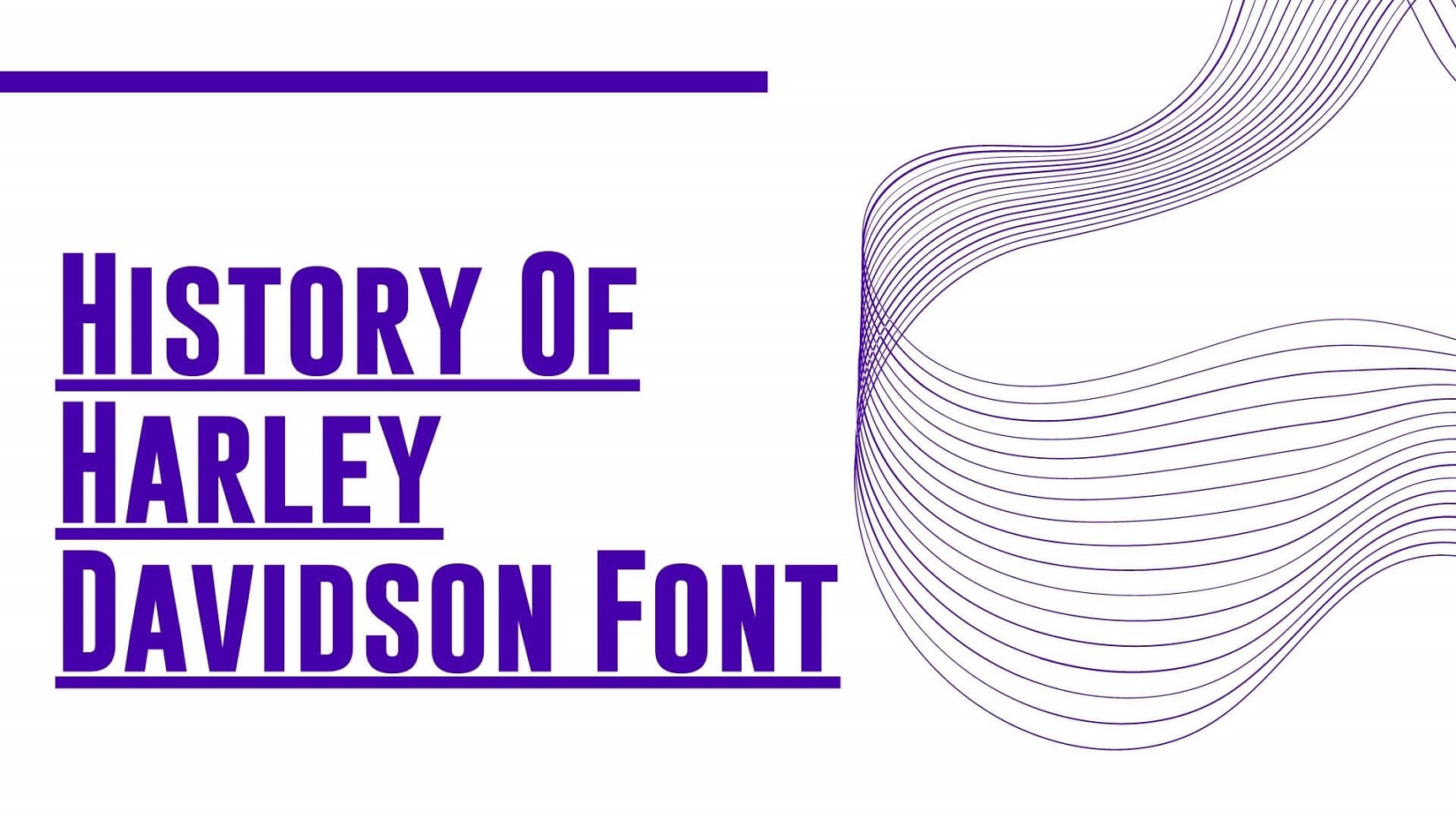 History of Harley Davidson Font