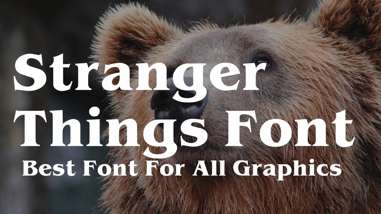 Stranger Things Font