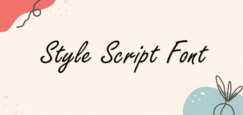 Style Script Font Free Download