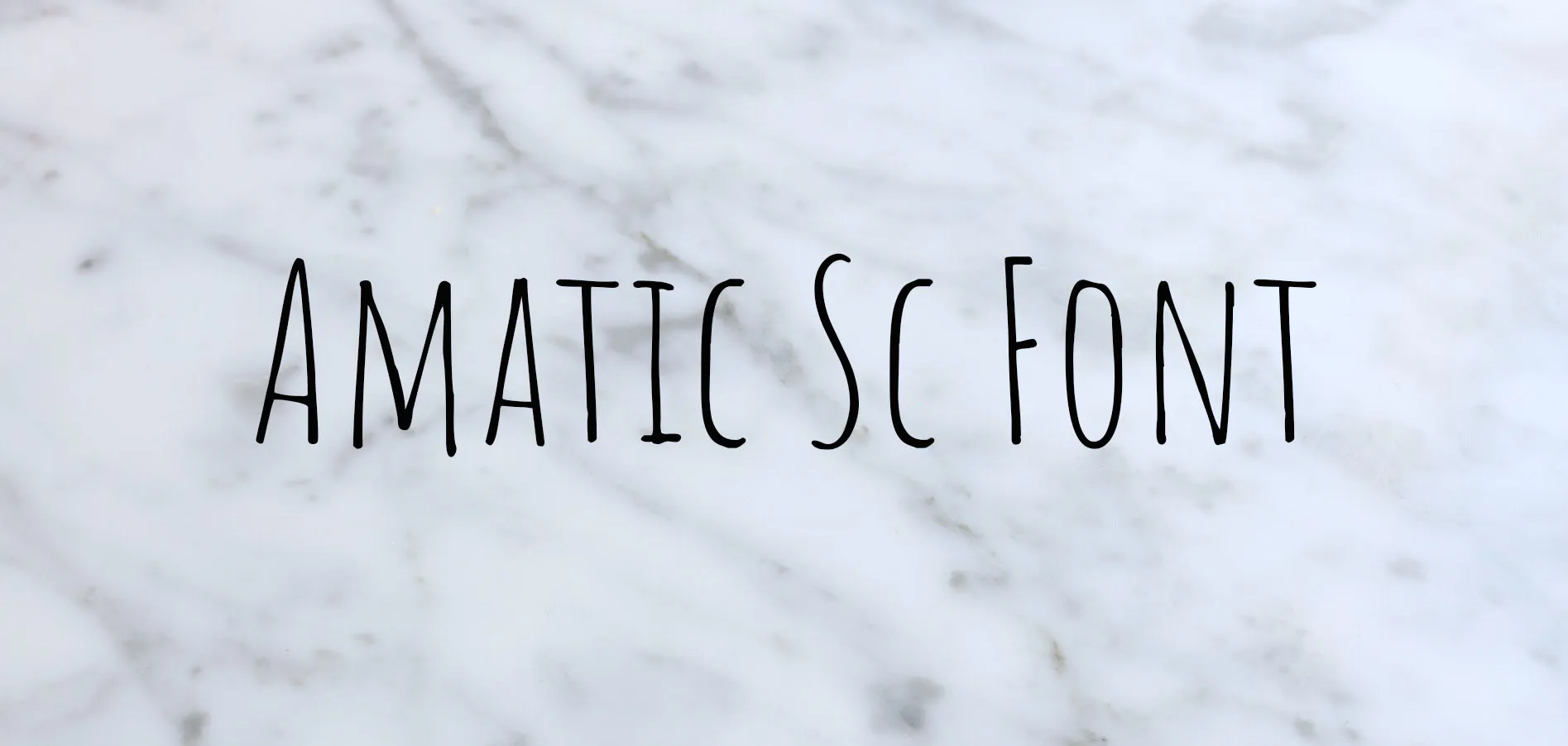 Amatic SC Font Family