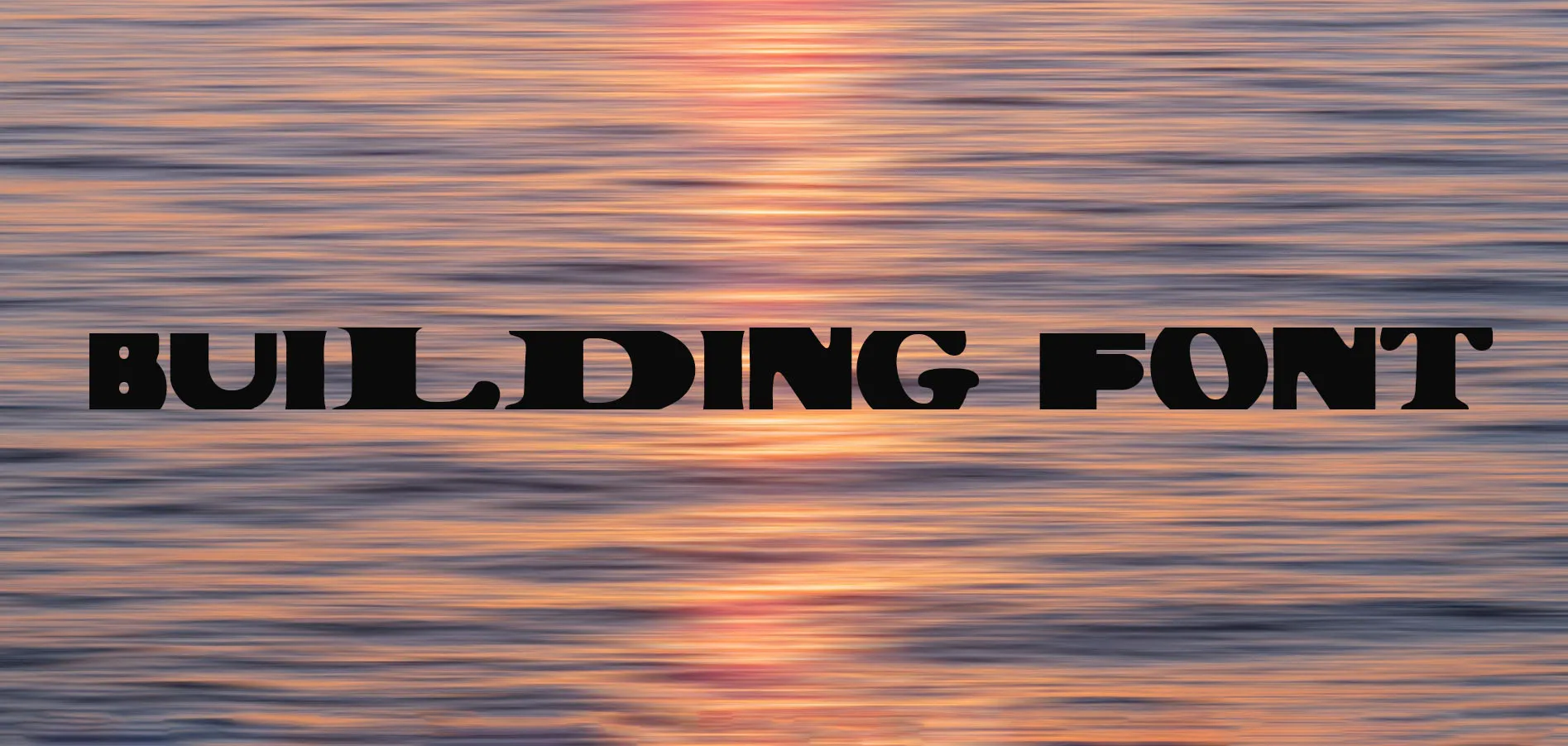 Building Font