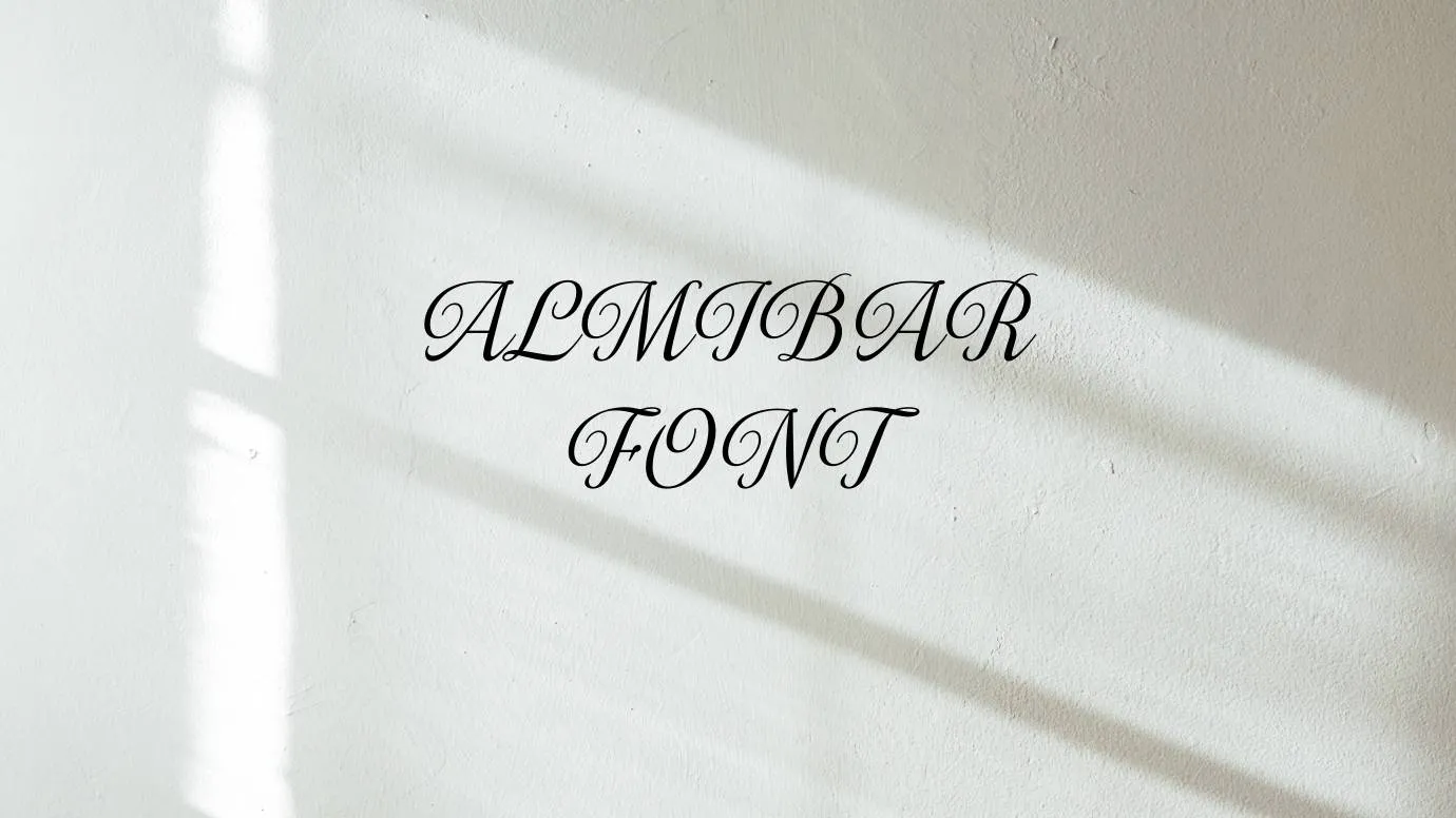 Almibar Font