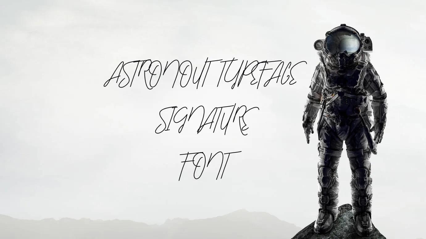 Astronout Signature Font