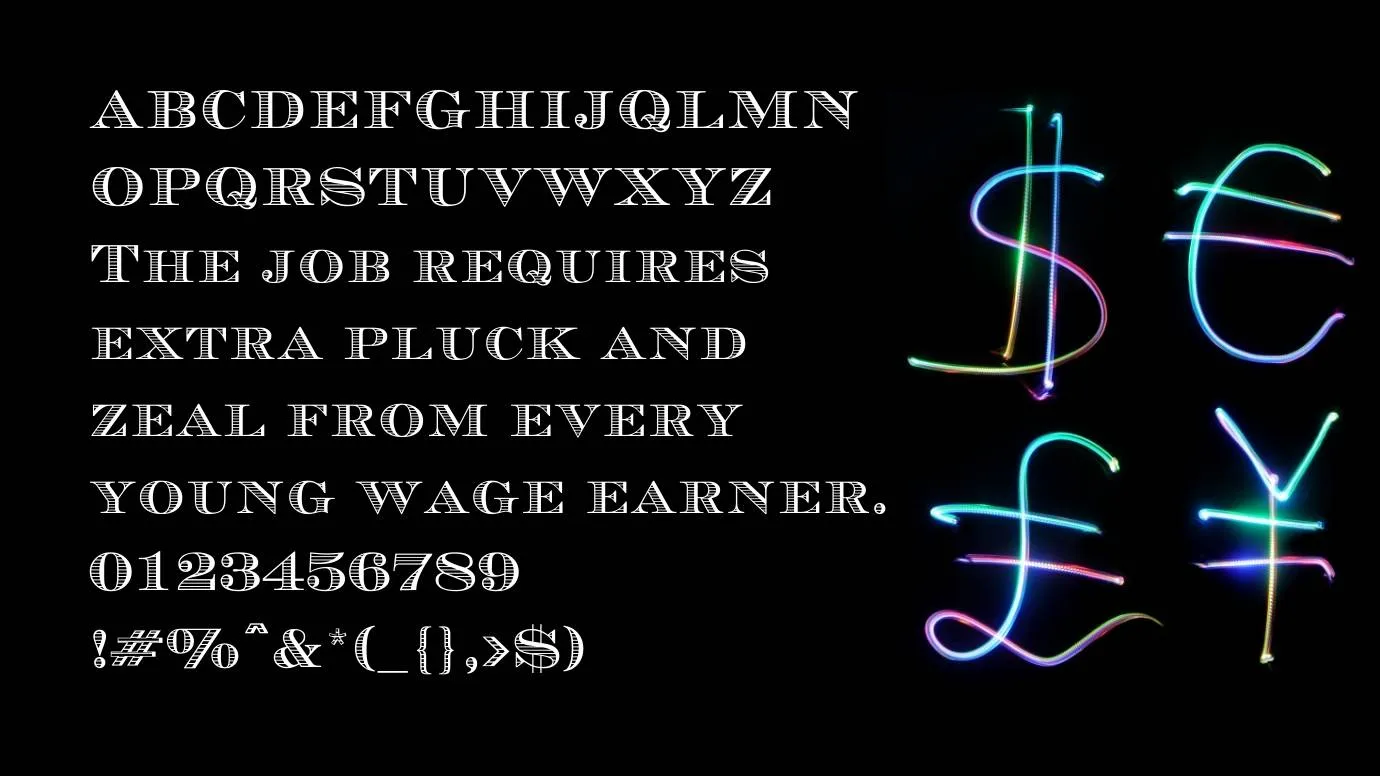 Currency Font