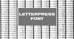 Letterpress Font Family
