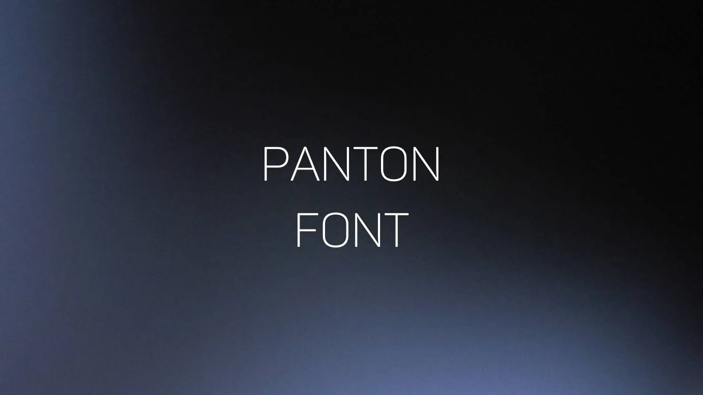 Panton Font