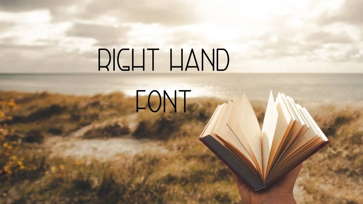 Right Hand Font