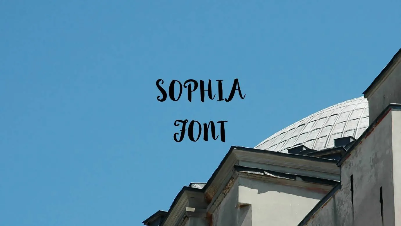 Sophia Script Font