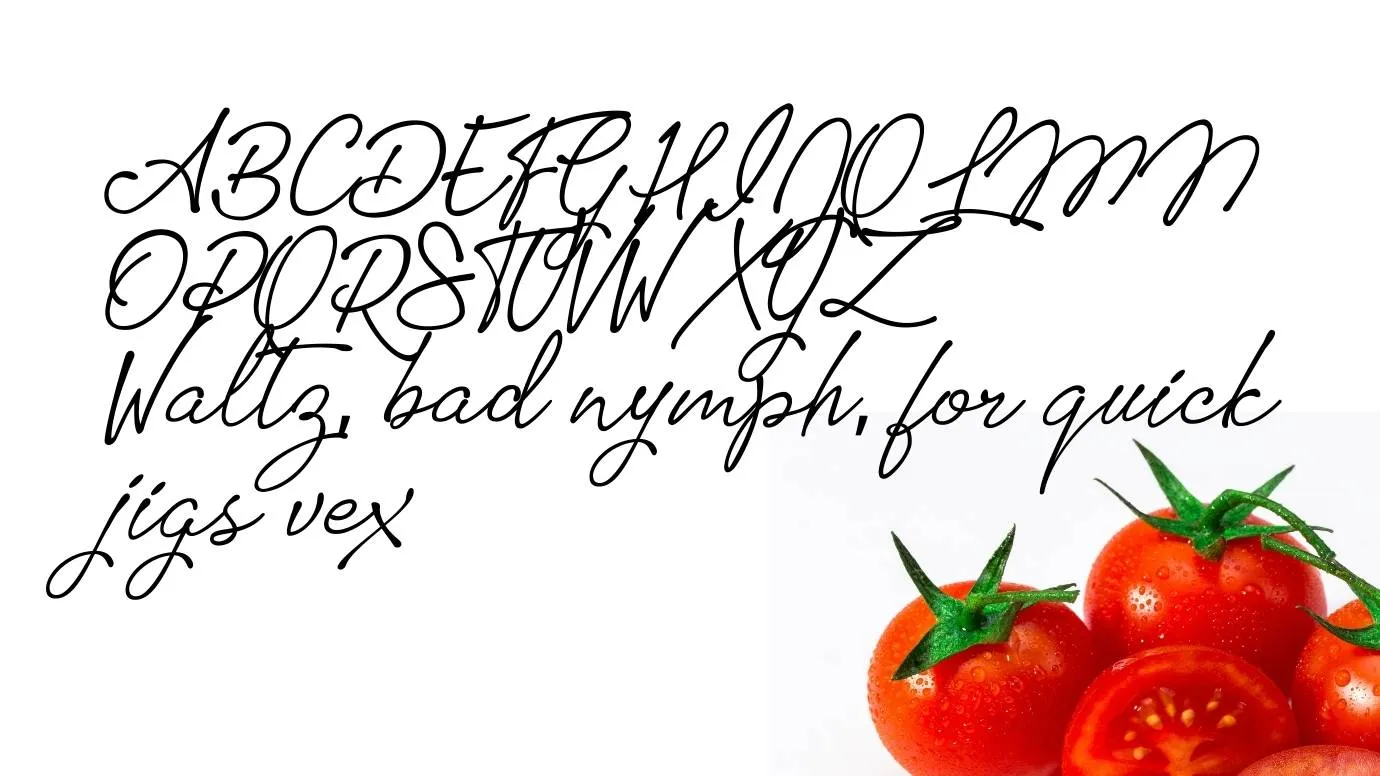 Tomatoes Font