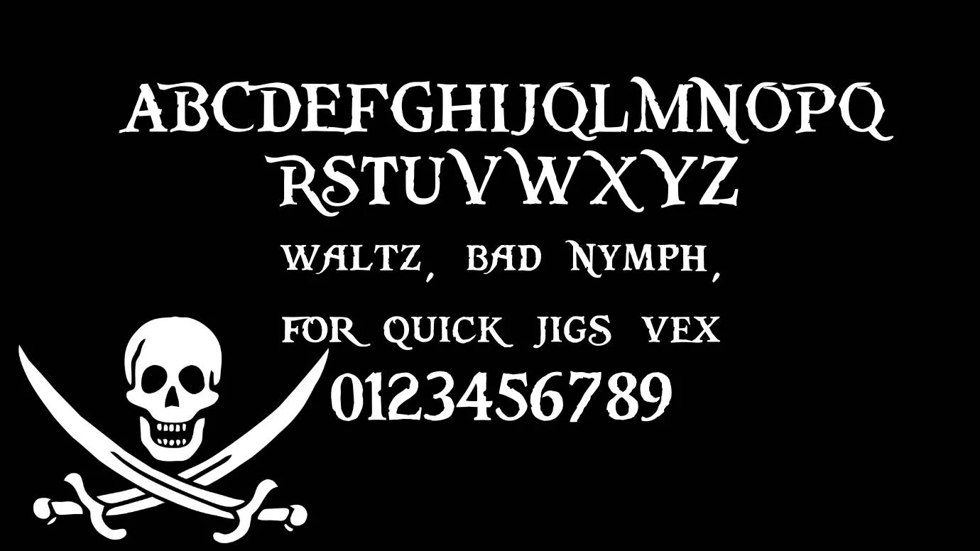 Pieces Of Eight Font
