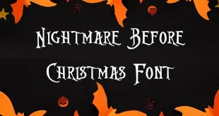 Nightmare Before Christmas Font Family