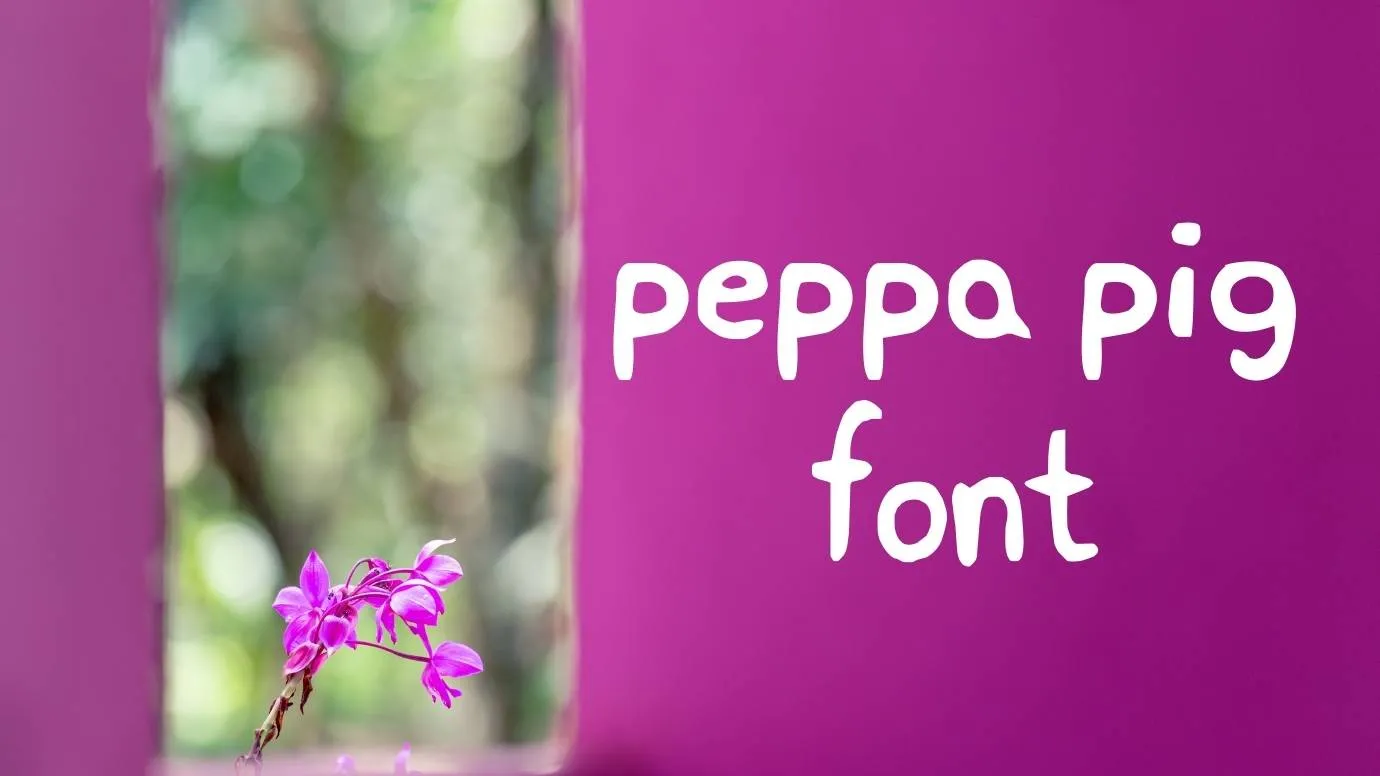Peppa Pig Font Free Download