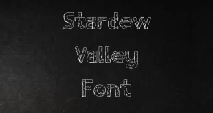 Stardew Valley Font