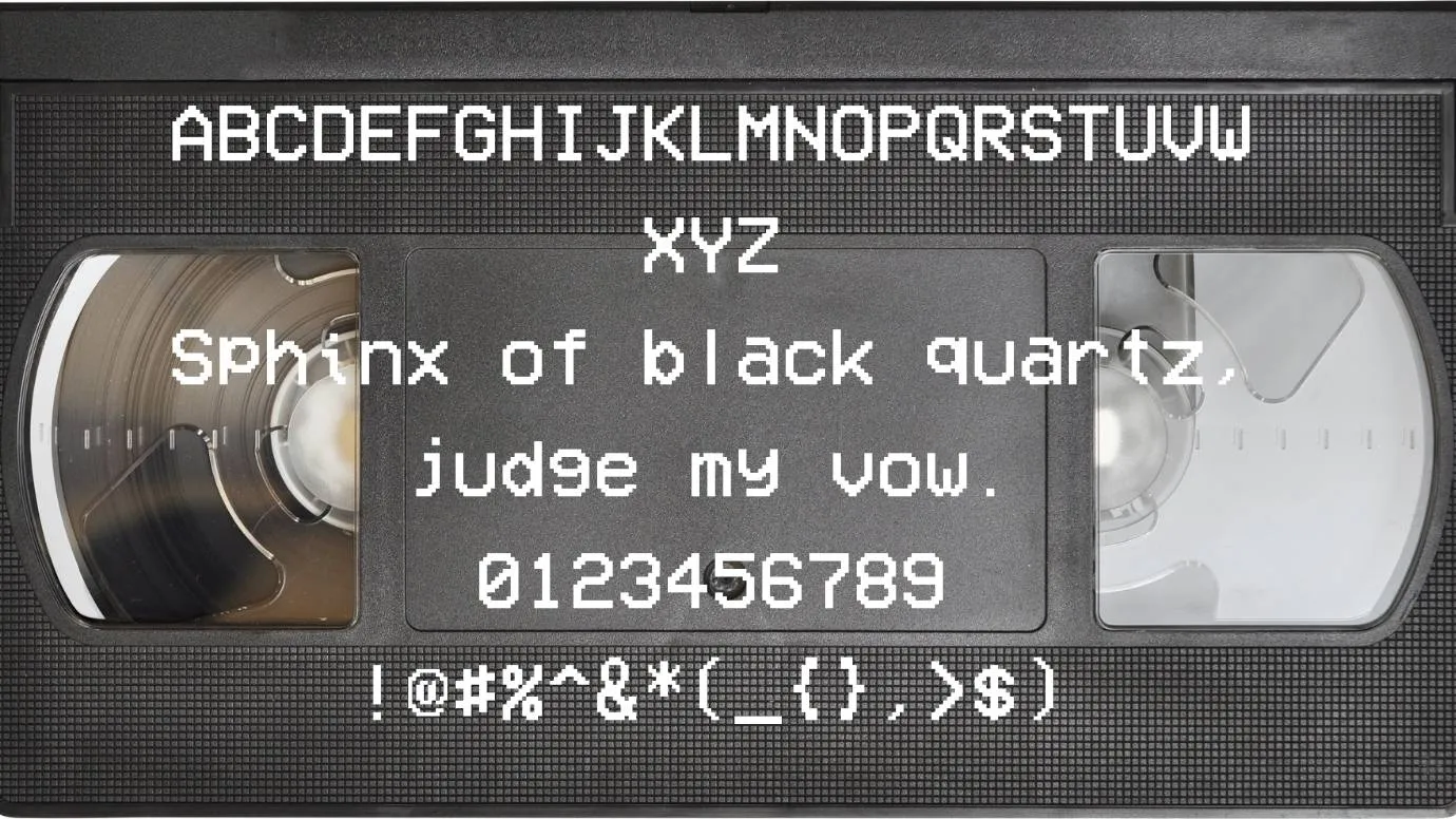VHS Font