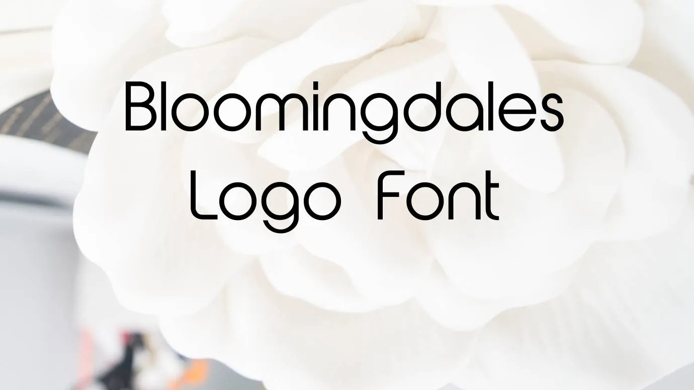 Bloomingdales Logo Font Free Download