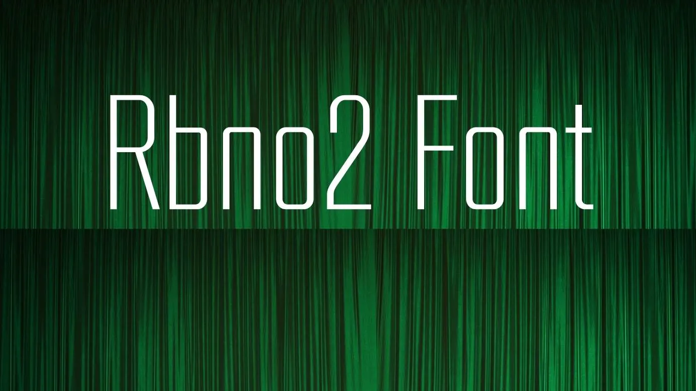 RBNo2 Font