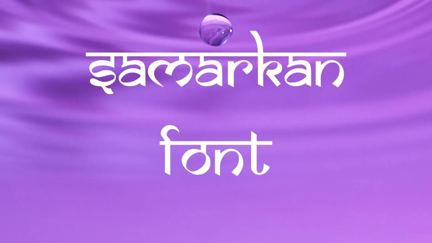 Samarkan Font