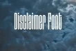 Disclaimer Font