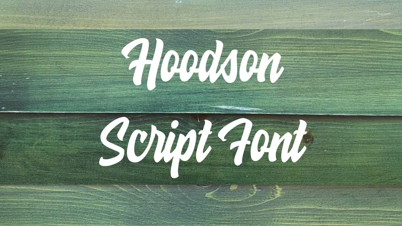 Hoodson Script Font
