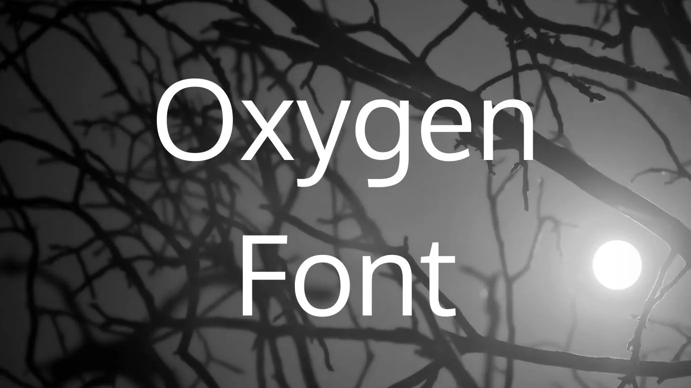 Oxygen Font